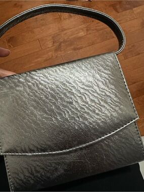 Women's Metallic Silver Bag